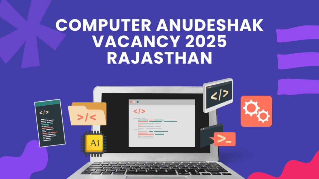 Computer Anudeshak Vacancy 2025 Rajasthan